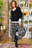 Lola Boucle Slouch Knit Black